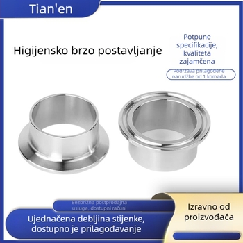 Brzi spojni dijelovi od nehrđajućeg čelika, sanitarni razred 304, spojnice za zavarivanje