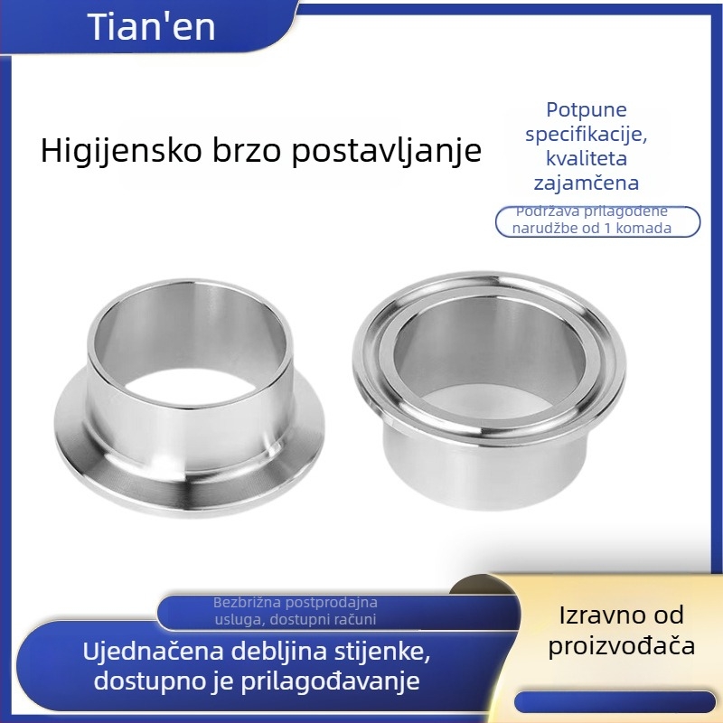 Brzi spojni dijelovi od nehrđajućeg čelika, sanitarni razred 304, spojnice za zavarivanje
