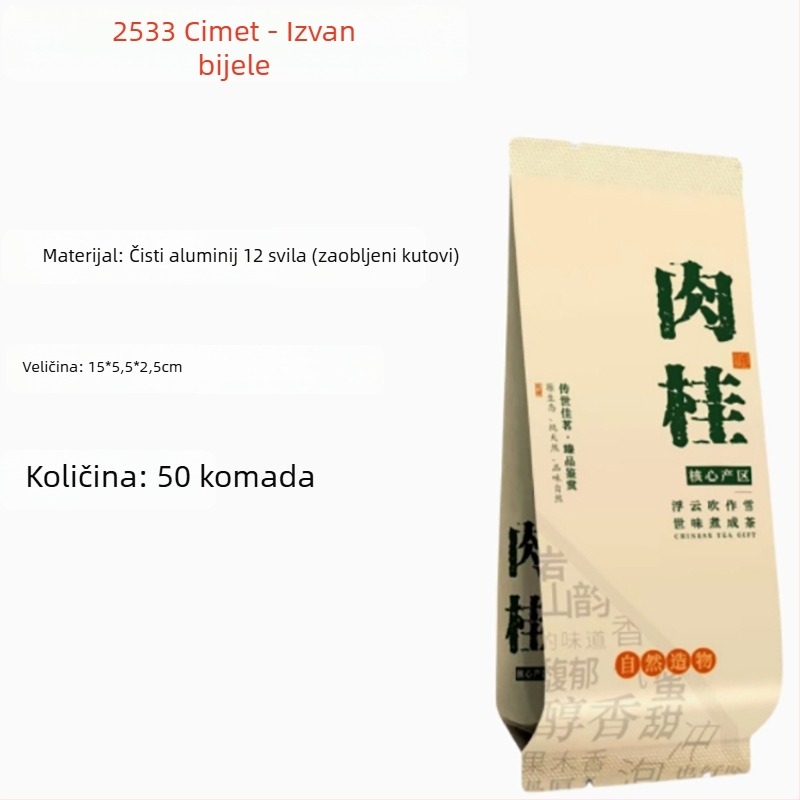 Rock čaj u malim vrećicama: Dahongpao, Zlatni božur, Žuta ruža, Cimet, Narcis