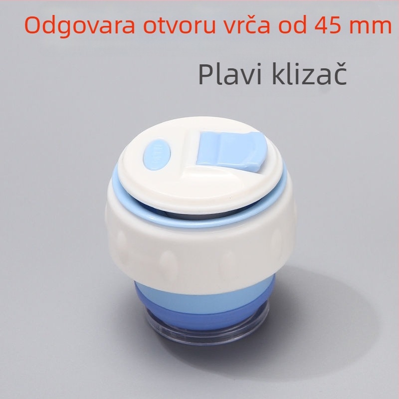 Izolirani poklopac za šalicu s unutarnjim čepom i vanjskim poklopcem, sprječavanje prolivanja