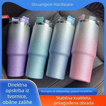 20oz i 30oz dvostruko-stijenasta čaša od nehrđajućeg čelika s vakuum izolacijom, za kavu i auto, prilagodljivo
