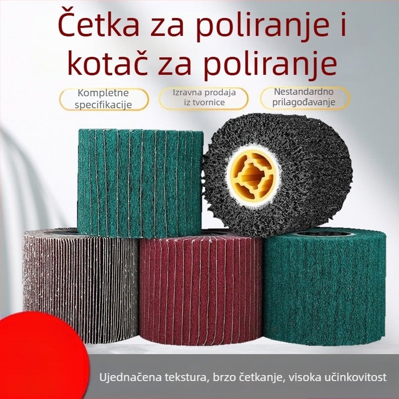 Najlonski polirajući kotač za nehrđajući čelik i metalnu obradu, abraziv od najlona vlakana i poliranje vunom