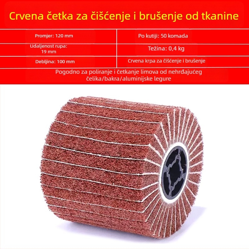 Najlonski polirajući kotač za nehrđajući čelik i metalnu obradu, abraziv od najlona vlakana i poliranje vunom