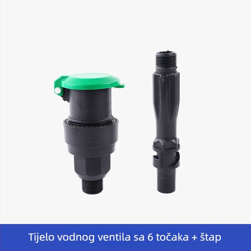 Plastični ventil za unos vode za navodnjavanje vrta, spojnik vodovodne cijevi u tlu