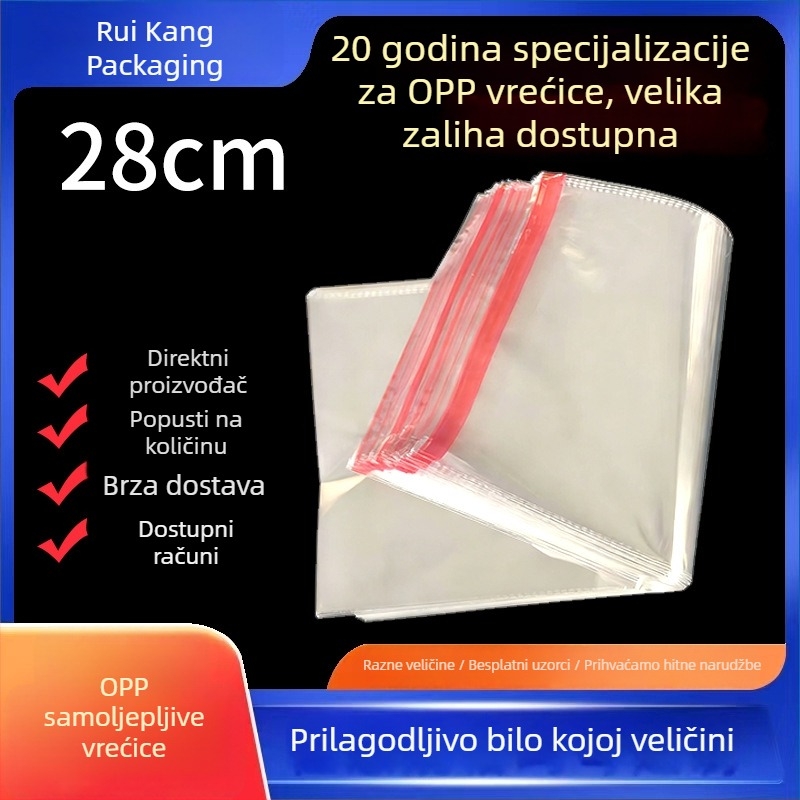 Prozirne OPP vrećice sa samoljepljivim zatvaračem za nakit i opću pakiranje