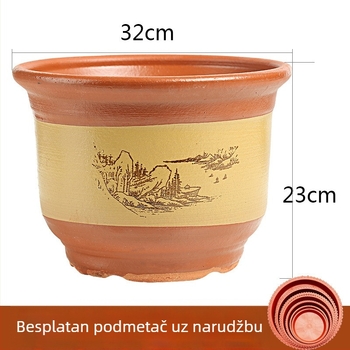 Izuzetno veliki keramički lonac za Cliviju, prozračan