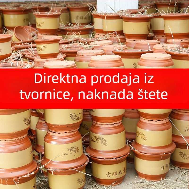 Izuzetno veliki keramički lonac za Cliviju, prozračan