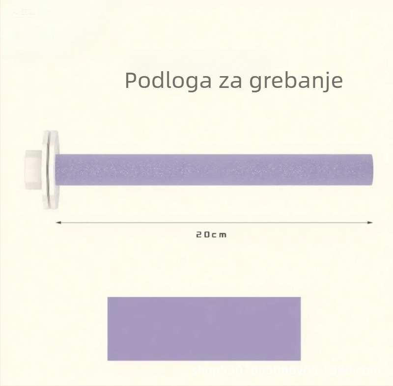 Papagajski grebalni post s dopaminom bojom za branje kljuna i kandži, držač za ptice, mala igračka za kavez
