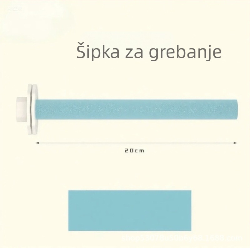 Papagajski grebalni post s dopaminom bojom za branje kljuna i kandži, držač za ptice, mala igračka za kavez