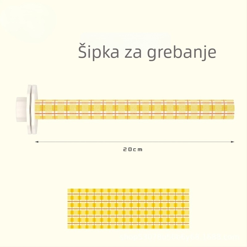 Papagajski grebalni post s dopaminom bojom za branje kljuna i kandži, držač za ptice, mala igračka za kavez