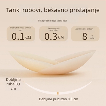 Silikonske naljepnice za bradavice, nevidljive i bez traga, za ponovnu uporabu, ultra tanke i prozračne za prsa ljeti