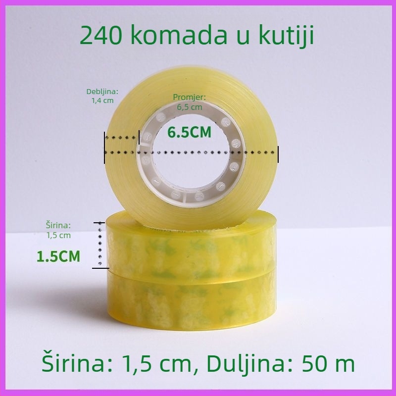 Prozirna uska traka za školu, uredske korekcije i pakiranje cvjetnih aranžmana
