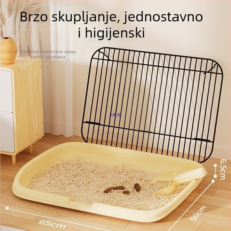 Toalet za pse – za male, srednje i velike pse, fiksno mjesto za korištenje, posuda za urin, protiv stajanja na izmetu
