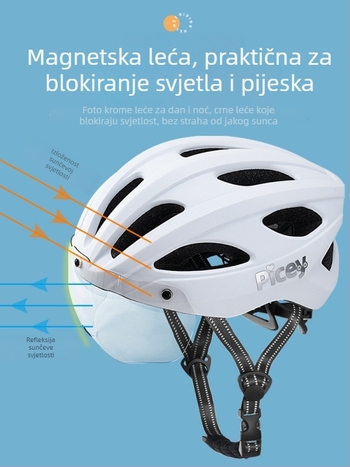 Dječja kaciga za bicikl sa stražnjom lampom – unisex kaciga za djecu