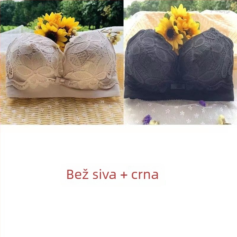 Zadebljani push-up grudnjak s 8 cm debelim jastučićem, puni košarica, bez žica, oblikovanje bočnog dijela dojki, ženski grudnjak