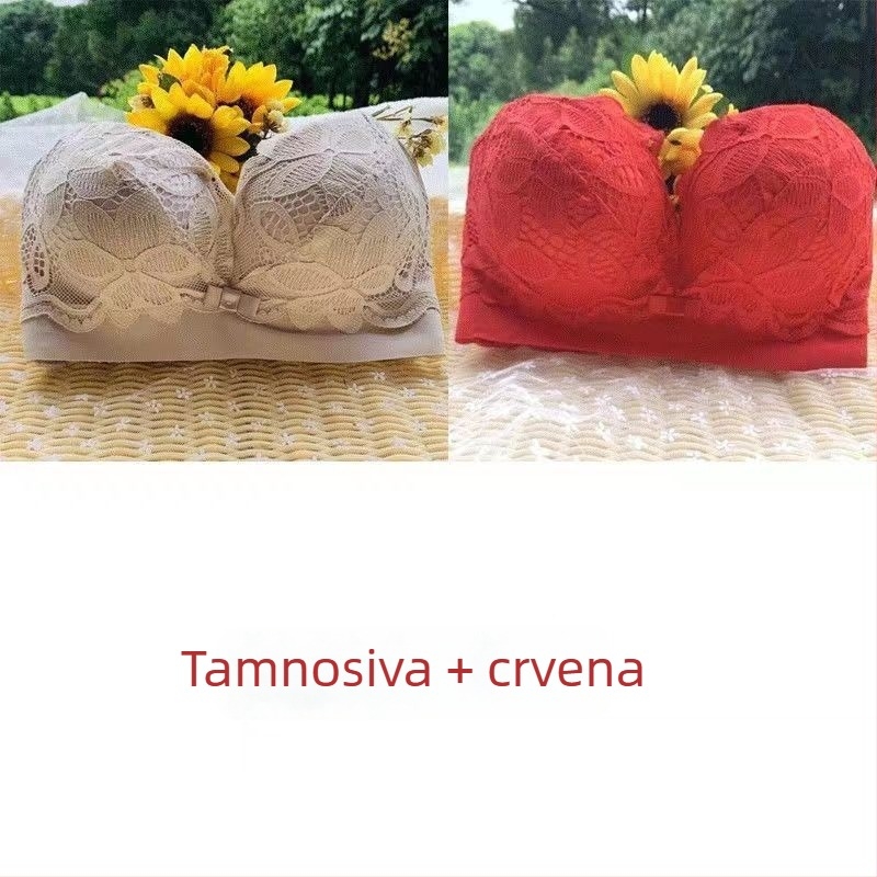 Zadebljani push-up grudnjak s 8 cm debelim jastučićem, puni košarica, bez žica, oblikovanje bočnog dijela dojki, ženski grudnjak