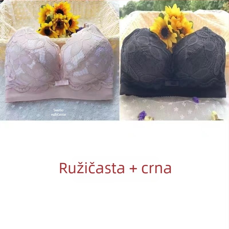 Zadebljani push-up grudnjak s 8 cm debelim jastučićem, puni košarica, bez žica, oblikovanje bočnog dijela dojki, ženski grudnjak