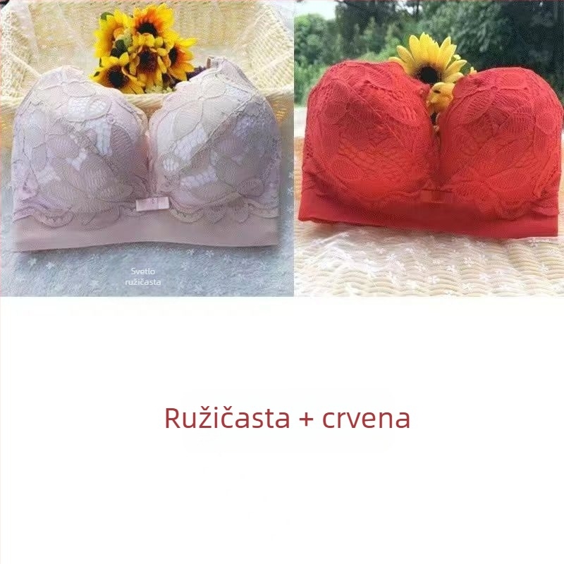 Zadebljani push-up grudnjak s 8 cm debelim jastučićem, puni košarica, bez žica, oblikovanje bočnog dijela dojki, ženski grudnjak