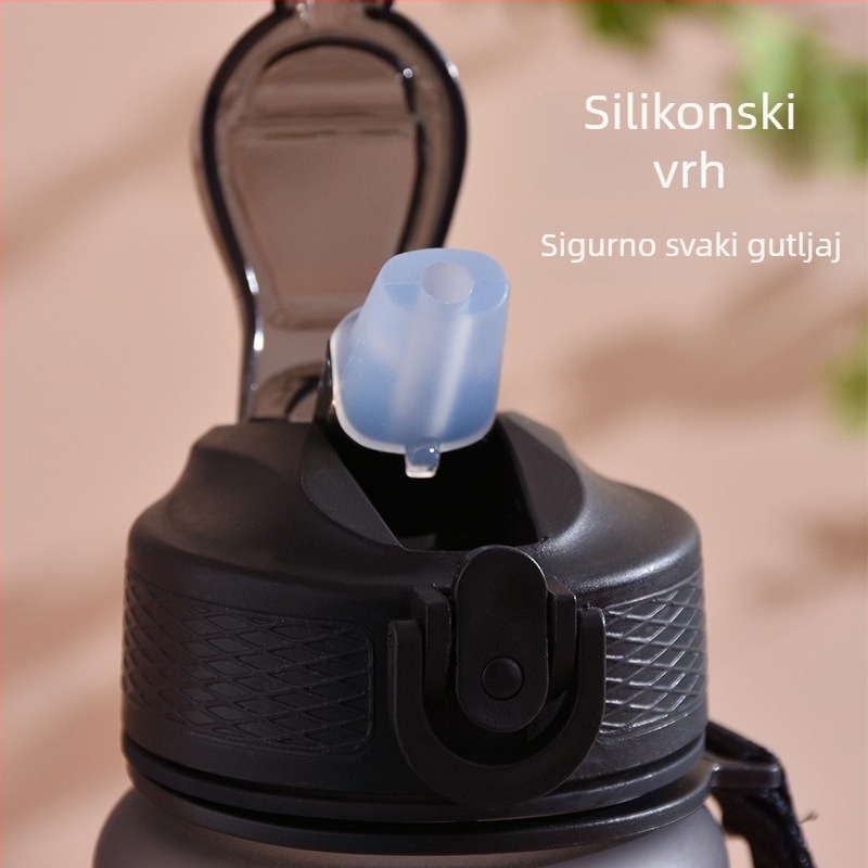 Ronya 1 L sportska boca sa slamkom i gradijentnim poklopcem za outdoor putovanja