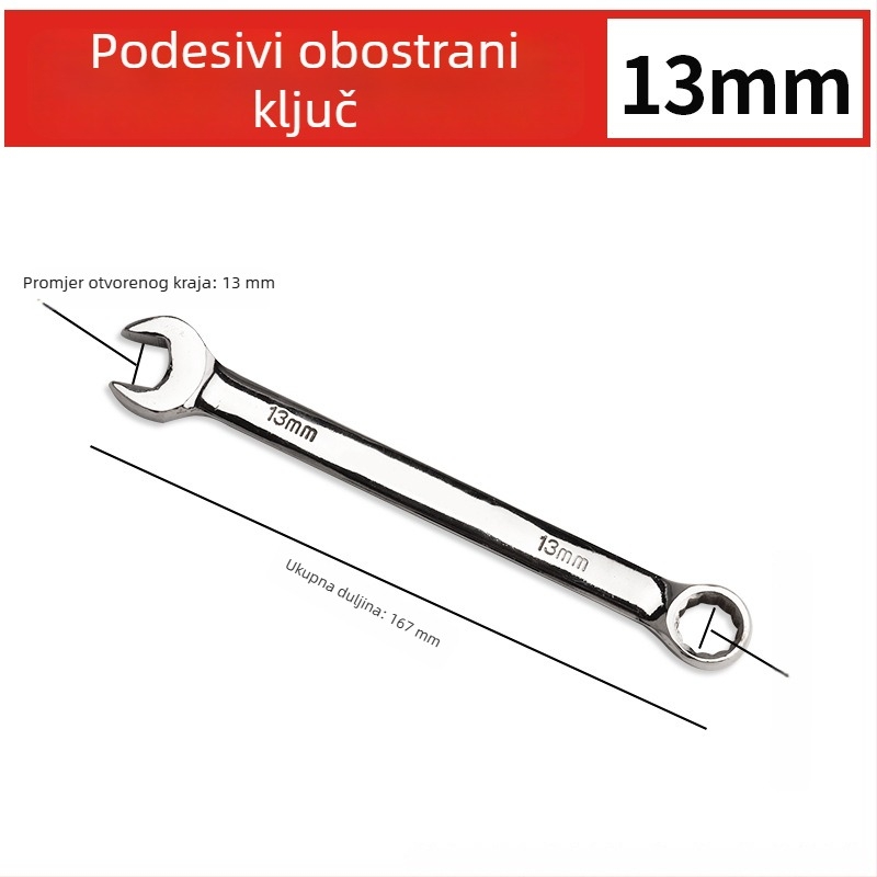 Dvostruki ključ s otvorenom glavom i Torx ručnim mehanizmom, univerzalni set alata za industriju i auto popravak