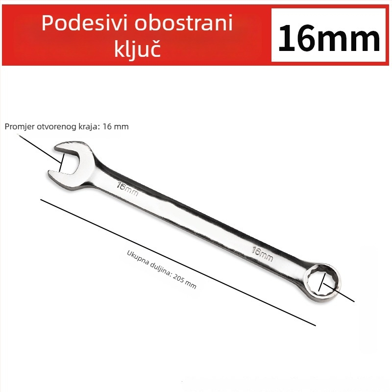 Dvostruki ključ s otvorenom glavom i Torx ručnim mehanizmom, univerzalni set alata za industriju i auto popravak