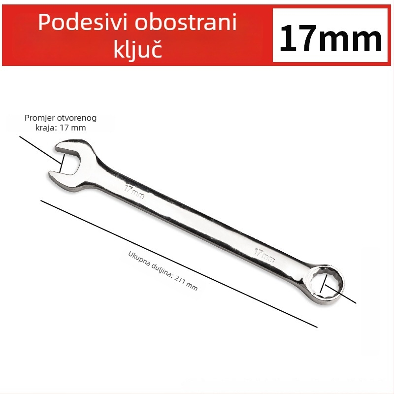 Dvostruki ključ s otvorenom glavom i Torx ručnim mehanizmom, univerzalni set alata za industriju i auto popravak