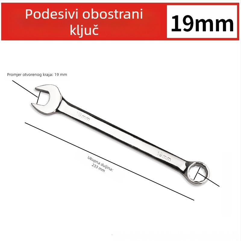 Dvostruki ključ s otvorenom glavom i Torx ručnim mehanizmom, univerzalni set alata za industriju i auto popravak