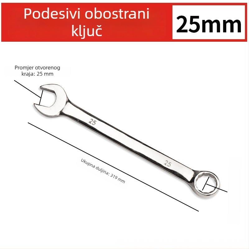 Dvostruki ključ s otvorenom glavom i Torx ručnim mehanizmom, univerzalni set alata za industriju i auto popravak