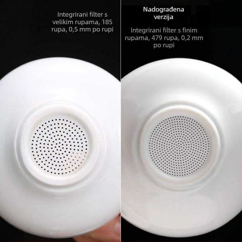 Porcelanski čajni filter s mrežicom, dio keramičkog čajnog seta