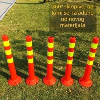 PE plastični upozoravajući stup s PU elastičnim stupom, EVA izolator ceste, reflektirajući stup i vodilni kolčić