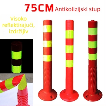 PE plastični upozoravajući stup s PU elastičnim stupom, EVA izolator ceste, reflektirajući stup i vodilni kolčić