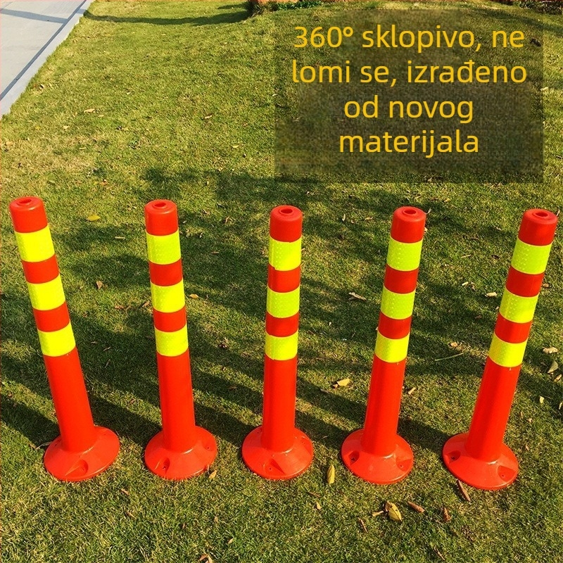 PE plastični upozoravajući stup s PU elastičnim stupom, EVA izolator ceste, reflektirajući stup i vodilni kolčić