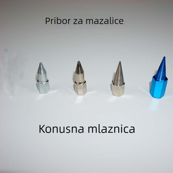 Set dodataka za pištolj za mazivo: ručni, električni i pneumatski, izdržljivi oštri i ravni nastavci, mlaznica za mazivo, visokotlačna crijevo, kožna posuda i čvrsta cijev