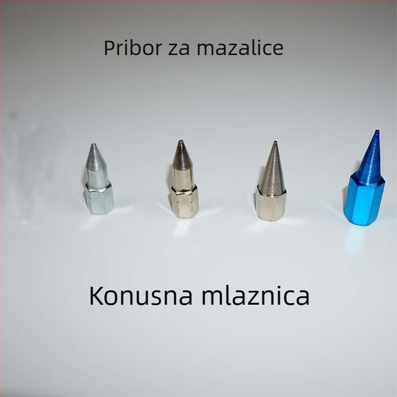 Set dodataka za pištolj za mazivo: ručni, električni i pneumatski, izdržljivi oštri i ravni nastavci, mlaznica za mazivo, visokotlačna crijevo, kožna posuda i čvrsta cijev
