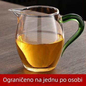Stakleni set za pripremu čaja s debelim tijelom, otporan na toplinu, filtr za čaj, vrhunski japanski stil čajnog seta s čajnikom i šalicama