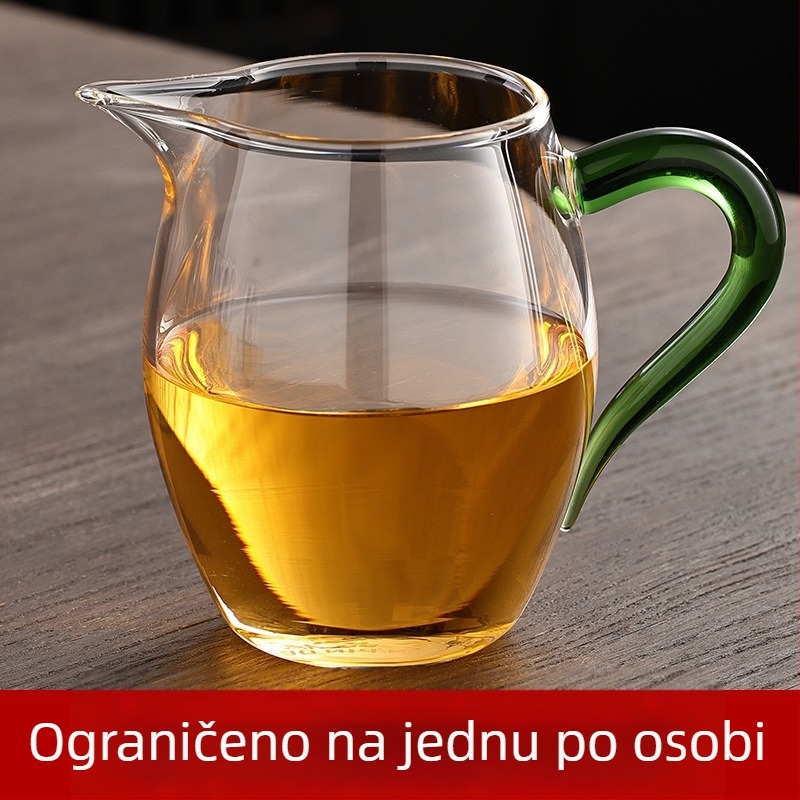 Stakleni set za pripremu čaja s debelim tijelom, otporan na toplinu, filtr za čaj, vrhunski japanski stil čajnog seta s čajnikom i šalicama