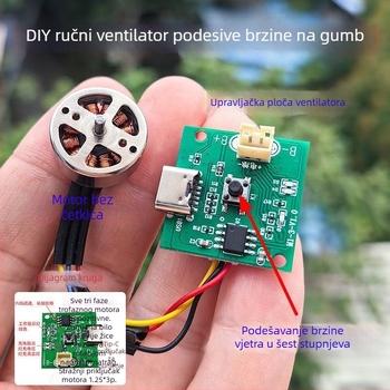 1503 Mikro bezčetkasti motor za dron – motor za model zrakoplova, DIY modifikacija