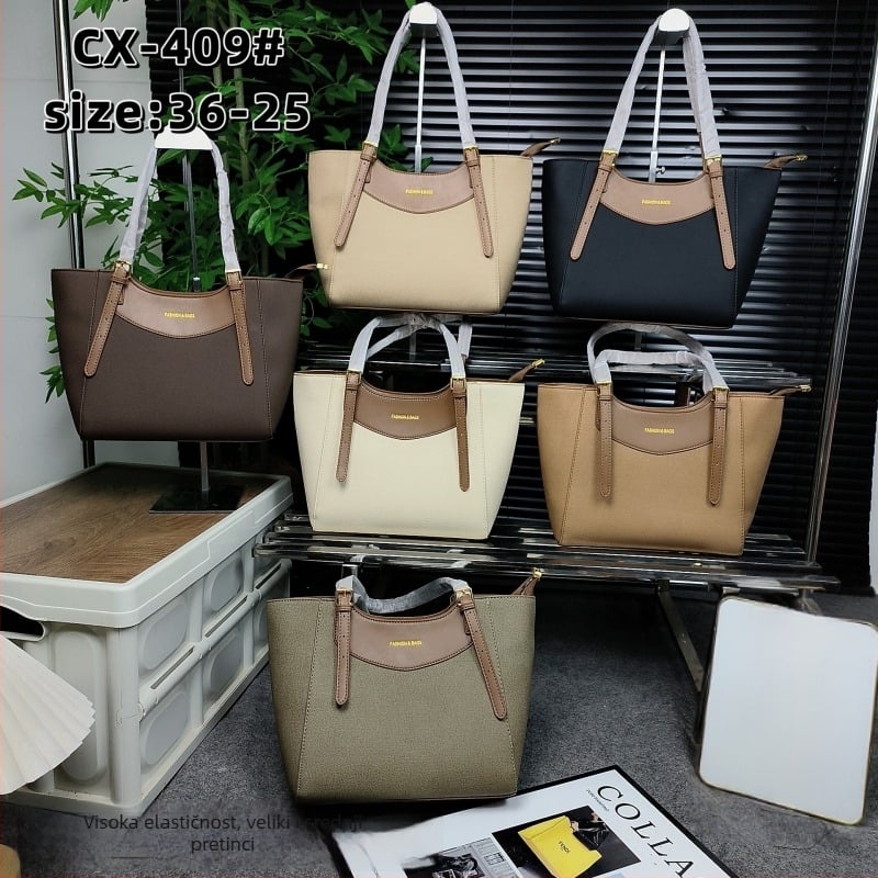 Ženska bucket torba s uzorkom liči, jednostavan crossbody stil za svakodnevnu upotrebu