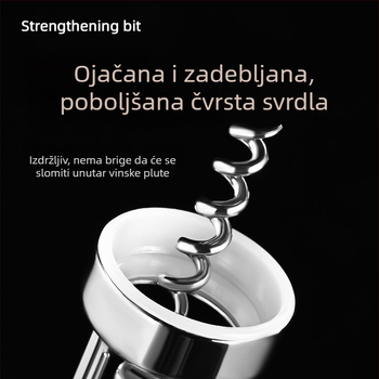 Višenamjenski otvarač boca od nehrđajućeg čelika, otvara vino i pivo, kuhinjski alat
