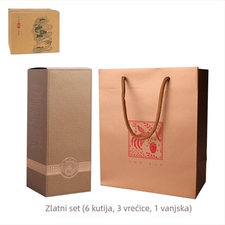 Na skladištu univerzalna vanjska ambalaža za bocu liker 0,5 kg, set kutija u stilu zodijaka, svečano