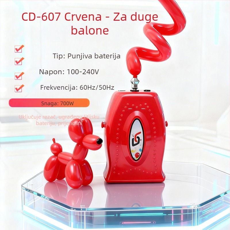 Električna pumpa za balone s zračnim cilindrom