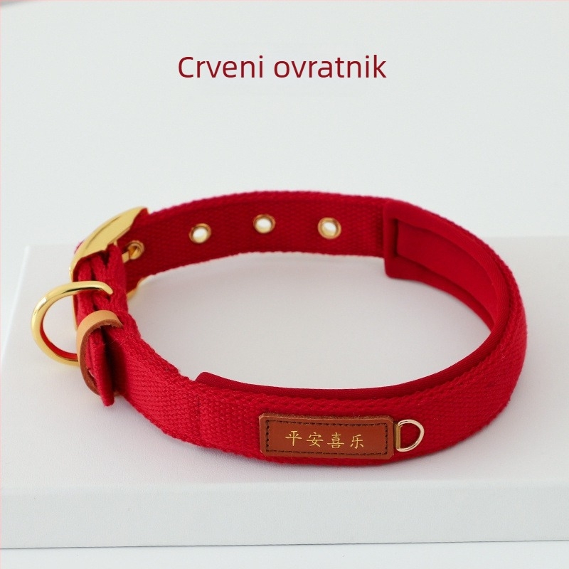 Ovratnik za srednje i velike pse s oznakom identifikacije, uzicom i corgi-stilom