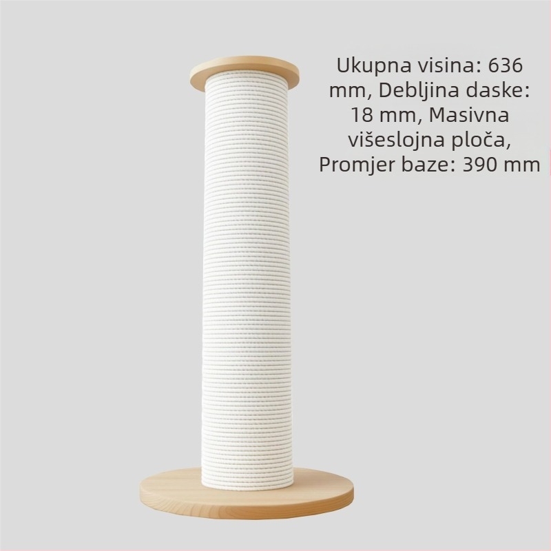 Uspravna daska za grebanje mačaka od čvrstog drveta, dodatno debela i velika, otporna na habanje, ne otpada vlakna, trajna igračka za mačke
