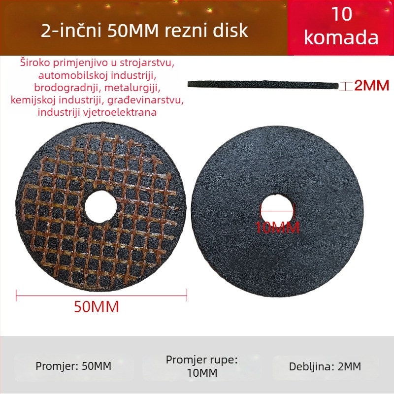 2 inčna pneumatska kutna brusna ploča – flap disk, polirajući disk, uklanjanje hrđe i burringa, promjer 50 mm
