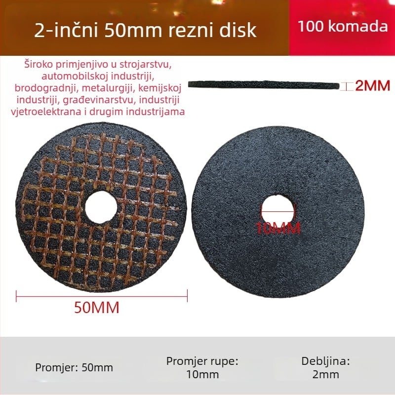 2 inčna pneumatska kutna brusna ploča – flap disk, polirajući disk, uklanjanje hrđe i burringa, promjer 50 mm