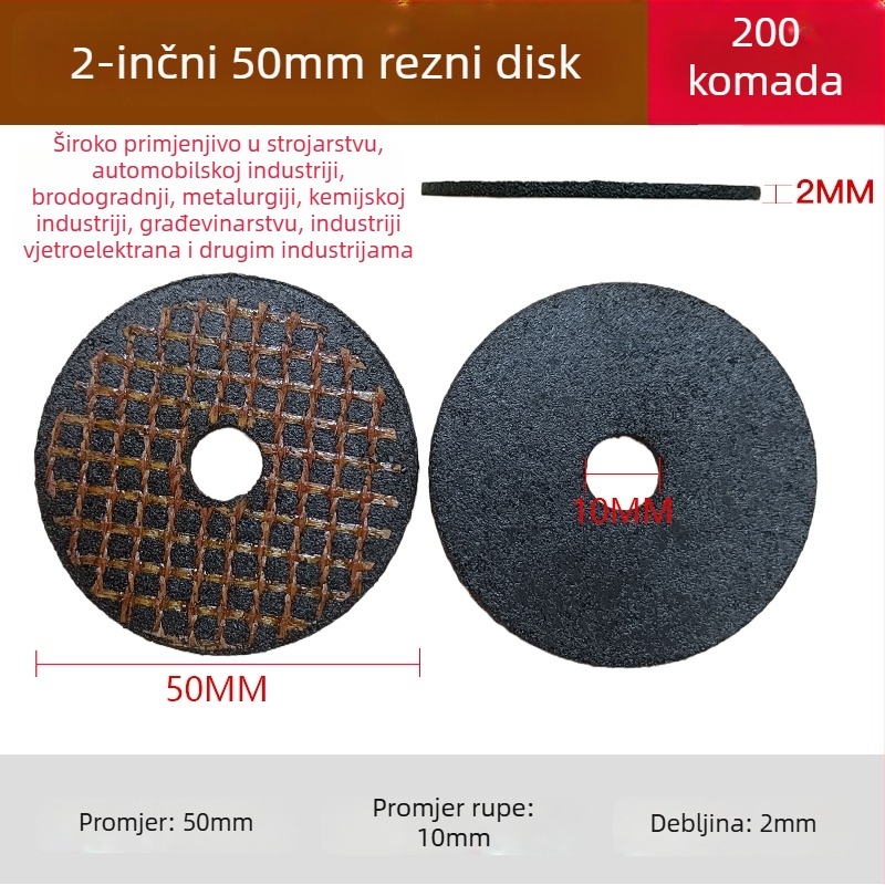 2 inčna pneumatska kutna brusna ploča – flap disk, polirajući disk, uklanjanje hrđe i burringa, promjer 50 mm