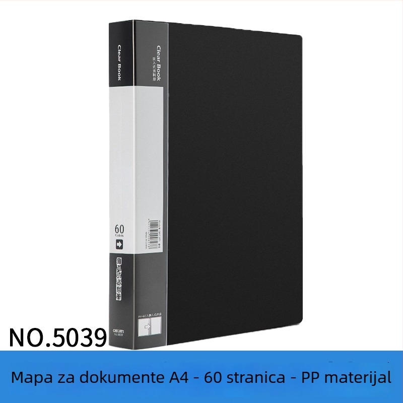 Deli 33600 serija A4, 100 stranica – višenamjenski folder za stranice i crteže
