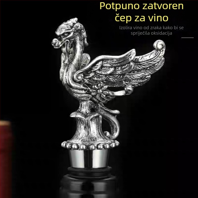 Stoper za vino s glavom jelena, čep od cinkovog legura, kućni vinsko-pribor