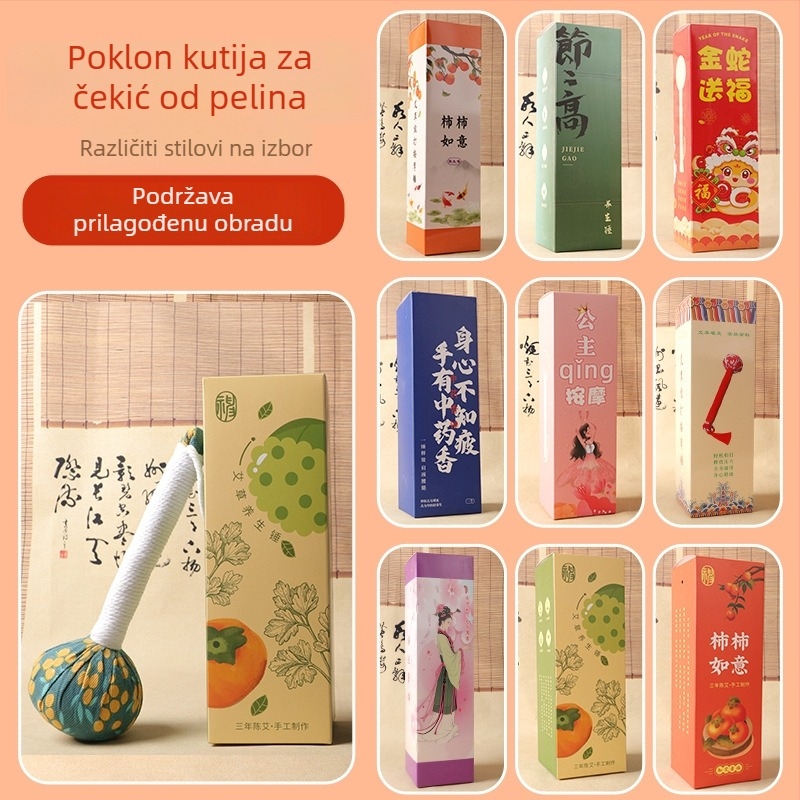 Prilagođeni DIY paket materijala Mugwort Hammer za njegu zdravlja, ručno tapsanje meridijana, moksibucija, wellness masaža, mogućnost boja
