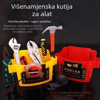 Torba za čavle za stolarske poslove s kaišem i čvrstom plastičnom kutijom